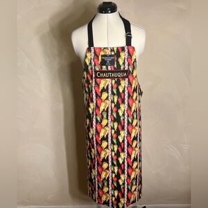 J&M Kitchen Caliente Spicy Hot Pepper 100% Cotton Chef Cooking Apron| Chautauqua